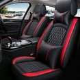 thumbnail image 1 of Maidao Car Seat Covers Universal Fit for Lexus for SC/Soarer 1992-2000 5 Seats Water Resistant Front Rear Cushion Protector with Headrest Black and Red, 1 of 6