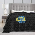 thumbnail image 4 of South Dakota State University Logo Fleece Blanket, Very Soft Microfiber Flannel Blanket for Couch Warm and Cozy for All Seasons, 4 of 6