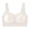 White, variant on Womens Bras Lightweight Seamless No Wire T-Shirt Bra Flat Seam Design Invisible Under Thin Shirts M-2XL