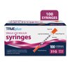 TRUEplus Single-Use Insulin Syringes, 31G 0.3cc 5/16 Inch Needle, 100 Count