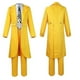 thumbnail image 4 of The Mask Jim Carrey Yellow Suit Cosplay Costume Men Uniform Outfits Set, 4 of 5