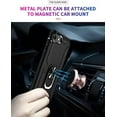 thumbnail image 4 of Designed for iPhone 8 Plus, 7 Plus Heavy-Duty Case, Tough for Military Grade Shockproof Heavy Duty Protective Phone Case with Kickstand for iPhone 8 Plus, 7 Plus Black, 4 of 7