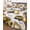 White, variant on Quilt King Size Bedding Set, Construction Truck Reversible Summer Quilt 3 Pieces, Cartoon Grips and Bulldozers Beige Lightweight Bedspreads Coverlets with 2 Pillow Shams for All Seasons
