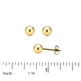 thumbnail image 2 of 18K Solid Yellow Gold 5mm Ball Covered Screwback Earrings, 2 of 3