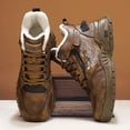 thumbnail image 1 of Botas Martin cálidas con forro polar para otoño e invierno, botas altas de suela gruesa para exteriores, impermeables, resistentes al frío, para el trabajo, botas de nieve para hombres, botas cortas, 1 of 6
