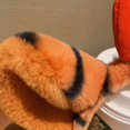 thumbnail image 4 of Soft Tiger Ears Headbands Plush Animal Hair Hoop for Washing Face Fluffy Cartoon Crown Headwear Theme Party Costume Red tiger figurine, 4 of 4