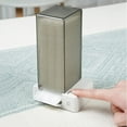 thumbnail image 3 of Automatic Cotton Pad Holder Plastic Cosmetic Pads Dispenser Makeup Cotton Press Out Square Container for Vanity Storage and Organizer (Grey), 3 of 8