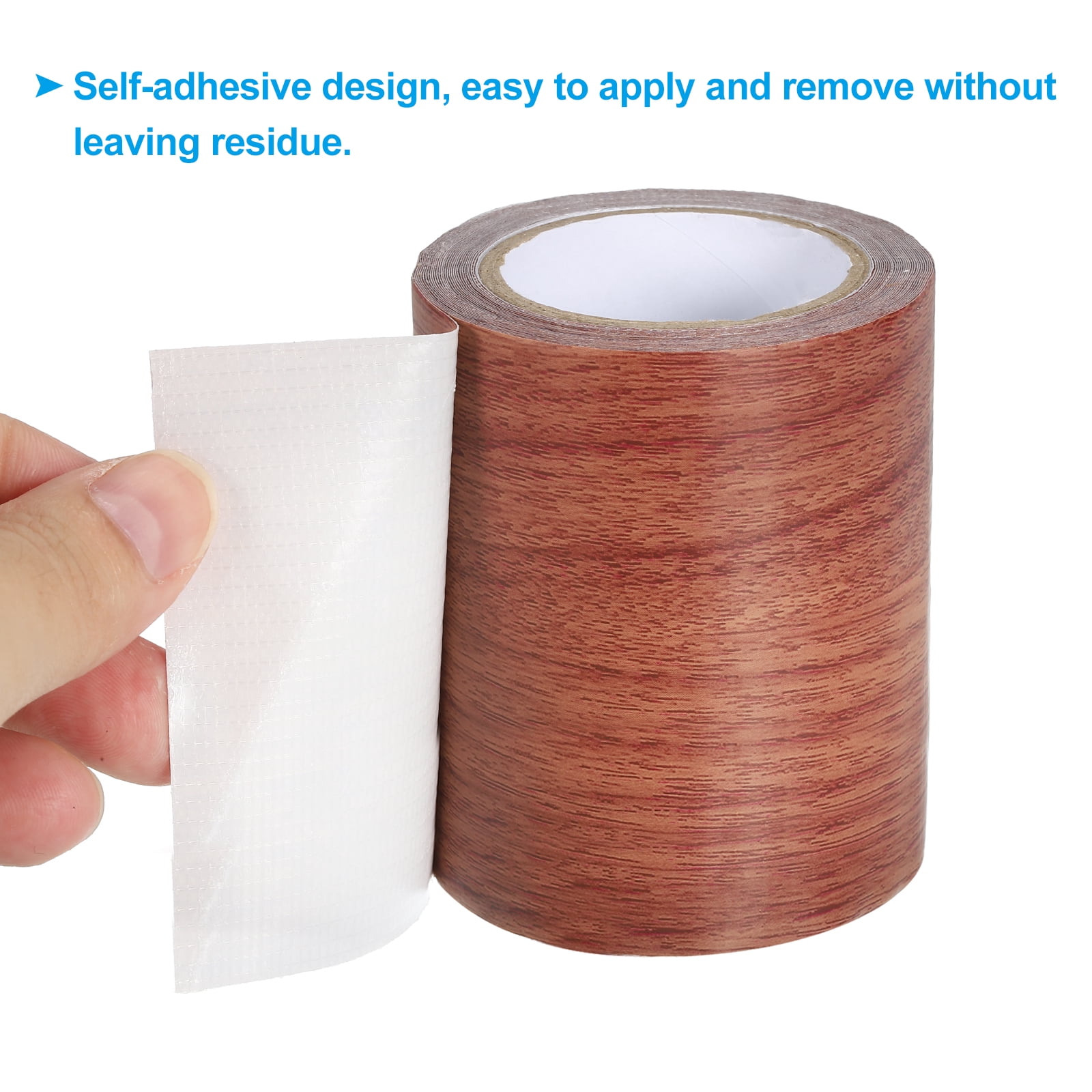 Unique Bargains Wood Grain Repair Tape Self Adhesive Realistic Patch Red Oak