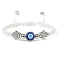 thumbnail image 1 of Evil Eye Braided Bracelet Lucky Red Black Color Thread Couple Chain Handmade, 1 of 1