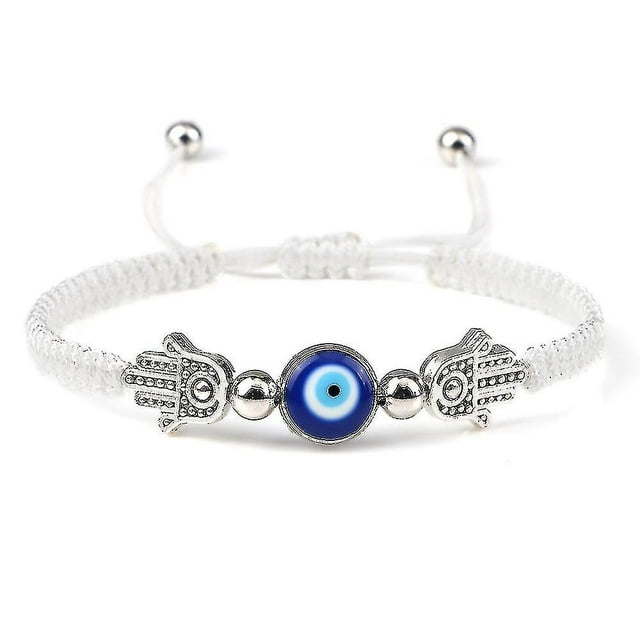 Evil Eye Braided Bracelet Lucky Red Black Color Thread Couple Chain Handmade