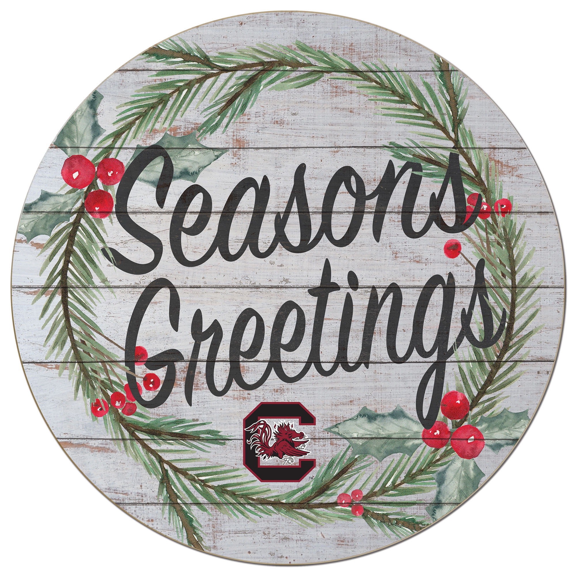 20x20 Season Greetings Sign South Carolina Gamecocks