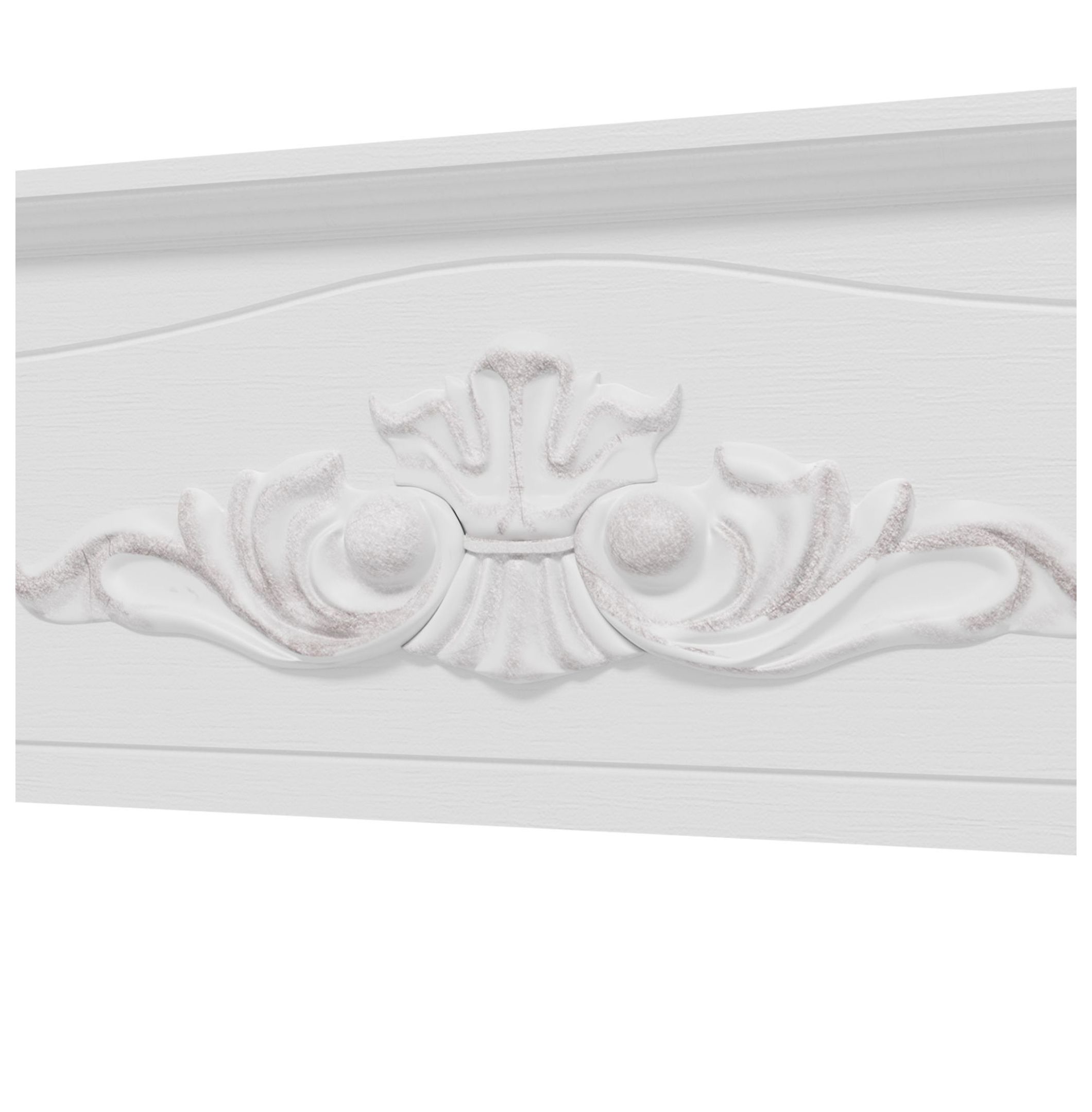 Fir Wood Fireplace Mantel Surround 44.75", Distressed White, Freestanding Electric Fireplace, Living Room Decor