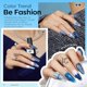 thumbnail image 3 of Set de esmaltes de uñas en gel Modelones, 6 colores, purpurina azul, 3 of 8