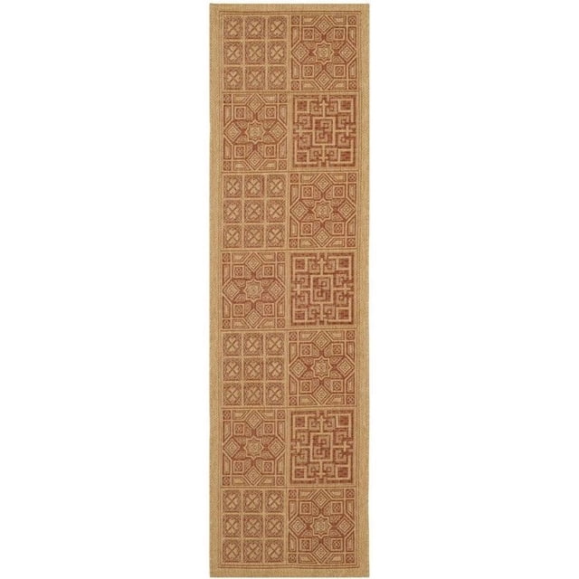 Safavieh Tapis d'Extérieur Intérieur Naturel Cour - Runner 2'3" x 8'