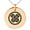 Rose, variant on Stainless Steel Asano Samurai Crest Engraved Small Medallion Circle Charm Pendant Necklace
