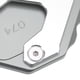 thumbnail image 3 of Reemplazo de almohadilla de placa de extensión de soporte lateral de aleación de aluminio ampliadora de soporte de motocicleta para CB500X 2019+ (gris), 3 of 8
