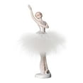 thumbnail image 3 of Estatua de niña bailarina, figura de niña, decoración de escritorio de arte abstracto, adorno Levantar la mano derecha, 3 of 9