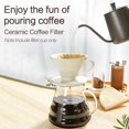 thumbnail image 3 of Coffee Filter Cup Conical Style Spiral Drip Filter Ceramic Material Hand Brewed Coffee Appliances, 3 of 8