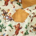 thumbnail image 2 of Gibobby Mameluco niña con estampado de animados de manga larga para niños pequeños, monos para recién nacidos, ropa de(Amarillo, 0-3 Meses), 2 of 5