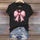 thumbnail image 1 of Xuyuer Valentine's Day Shirts for Women:Cute Love Heart Tshirts Graphic Tees Valentine Casual Short Sleeve Top bow tie fashion casual printed round-neck short-sleeved T-shirt top, 1 of 6