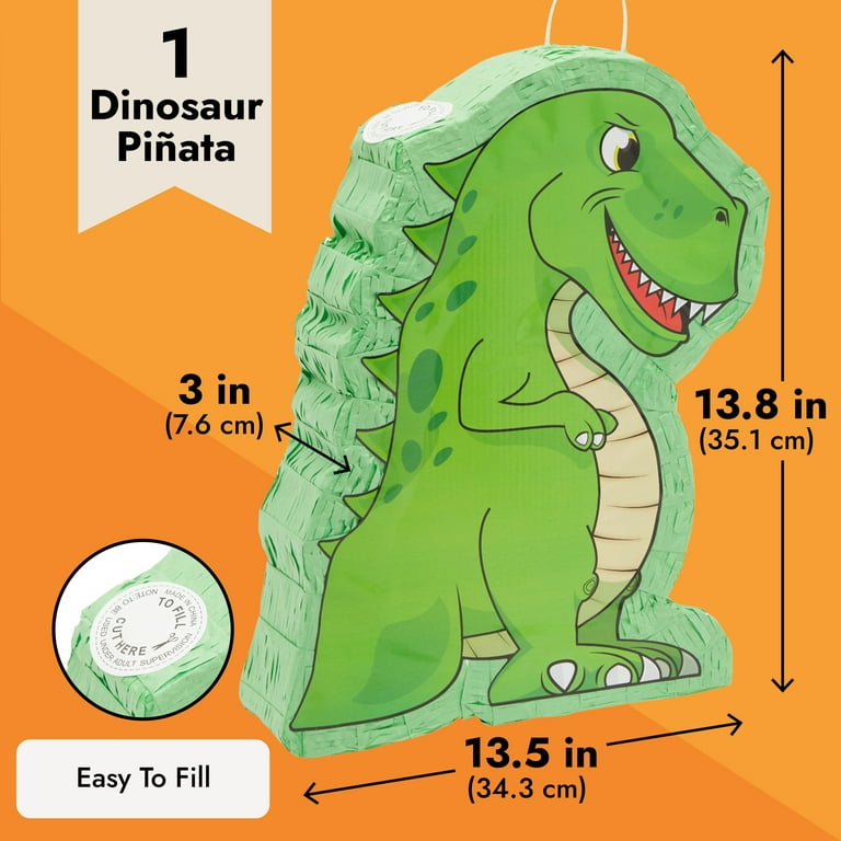 dinosaur Pinata. dinosaur Birthday. Party Theme. T-rex pinata