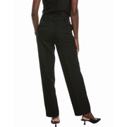 CO womens Tailored Wool Straight Pant, 4, Black