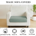 thumbnail image 3 of Funda de sofá Disayu Magic 2024 Texture Green Lavable Universal, 3 of 9