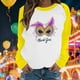 thumbnail image 1 of Xuyuer Mardi Gras Shirts for Women Shirt Funny Mask Graphic Tee Carnival Long Sleeve Shirt V Neck Top, 1 of 6
