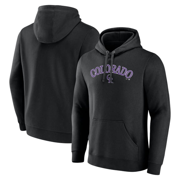 Men's Black Colorado Rockies Series Sweep Pullover Hoodie