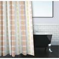 thumbnail image 3 of Simply Daisy Watercolor Stripe Polyester Polyester Shower Curtain, Yellow, 3 of 3