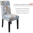 thumbnail image 3 of Dining Chair Covers Set of 6, Stretch Printed Flower Dining Chair Cover, Parsons Chair Covers Removable Washable Chair Slipcover Protector for Dining Room, Kitchen, Ceremony (Leaf Pattern1), 3 of 6