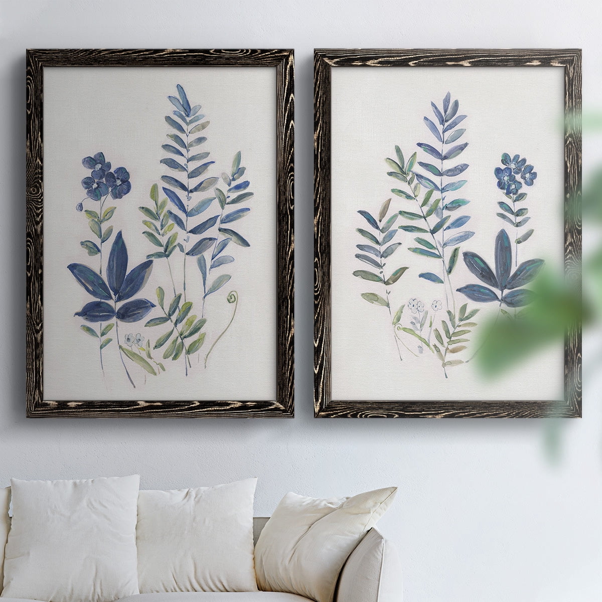 Fern Study I - Premium Framed Canvas 2 Piece Set - Ready to Hang