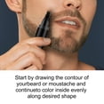 thumbnail image 2 of Bolígrafo para Barba 4 Puntas Útiles Bolígrafos Colorear Bigote Herramientas Salón El (), 2 of 9