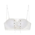thumbnail image 3 of Sujetador de mujer sin tirantes Hacer subir Sujetador acolchado sin alambre Bralette Girl Slim Fit Chest Wrap Underwear, Blanco, 36 / 80A Methold AP001241-02B, 3 of 7