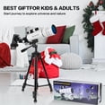 thumbnail image 6 of SUNOYAR Telescope for Adults & Kids, 70mm Aperture (20X-333X) Refractor Telescopes, 400mm Professional Telescope with Phone Adapter & Wireless Remote, Ideal Gifts for Astronomy Beginners, 6 of 10