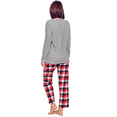 thumbnail image 2 of Ashford & Brooks Women’s Pajama Set | Cotton Knit Top & Flannel Pants Sleepwear PJs, 2 of 5