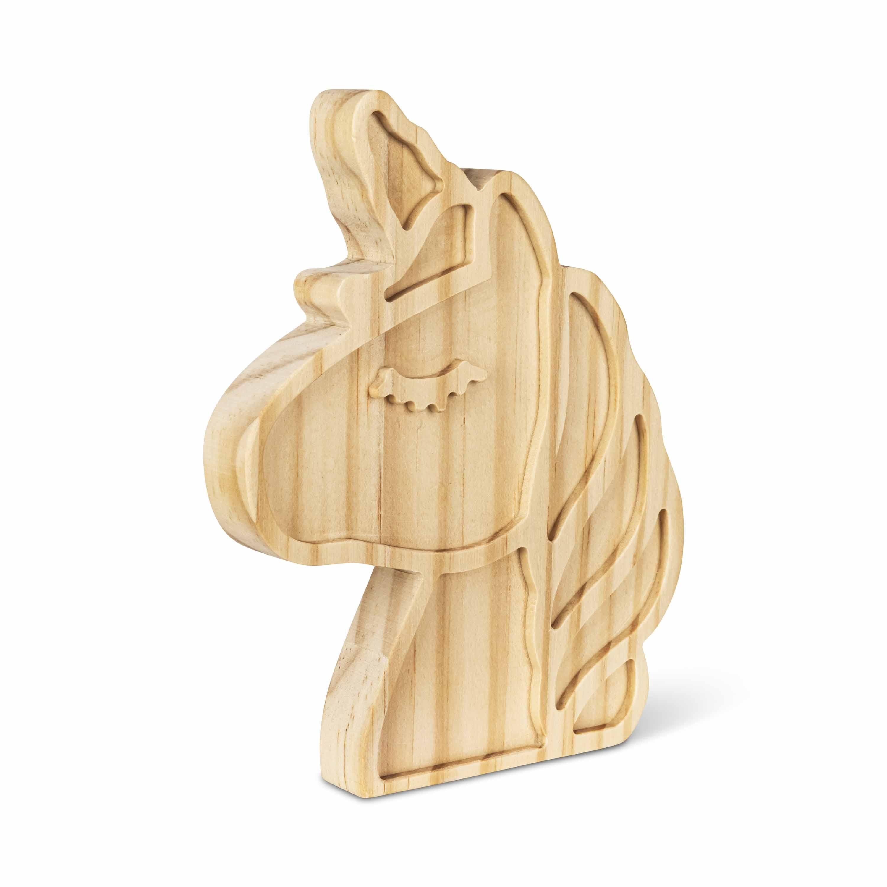 (2 pack) Hello Hobby Wooden Unicorn Craft Project