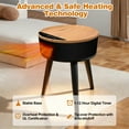 thumbnail image 4 of Nygira Space Heater, 1500W PTC Ceramic for Rapid Heating, Indoor Portable Heater for Bedroom, Office, Black, 4 of 12