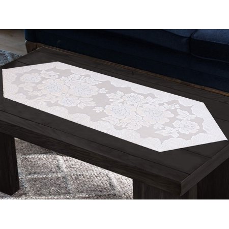 

Heart Home Floral Design Velvet Table Runner (Cream) CTHH01710