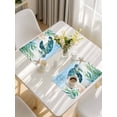 thumbnail image 5 of Sea Turtle Coastal Placemats Set of 8, Summer Beach Nautical Starfish Compass Placemats for Dining Table, Place Mats for Kitchen Tabletop, Waterproof Wipeable Dining Table Mats Set, 5 of 9