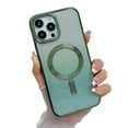 thumbnail image 1 of ELEHOLD MagSafe Compatible iPhone 13 Pro Case, iPhone 13 Pro Magnetic Glitter Case, Luxury Plating Clear Case for Women Girls Shockproof Back Cover, Gradient Deep Green, 1 of 6
