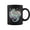 Black, variant on Fantasy Cute Dragon Heart Flowers Coffee Mugs