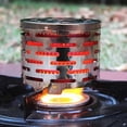 thumbnail image 5 of Portable Mini Camping Heater Cap Outdoor Gas Stove Cover Warmer Heater Stainless Steel, 5 of 5
