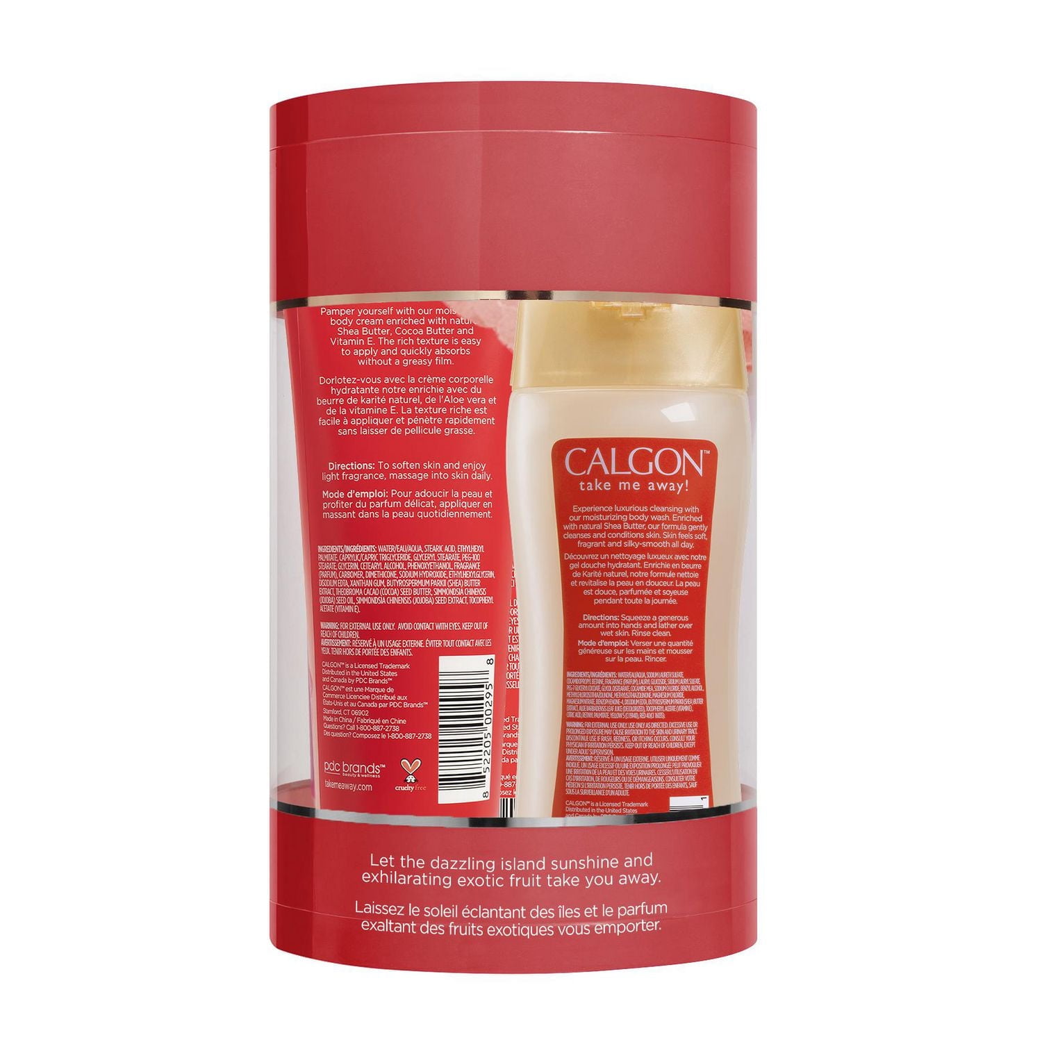 Calgon Take Me Away! Hawaiian Ginger 4 Piece Gift Set