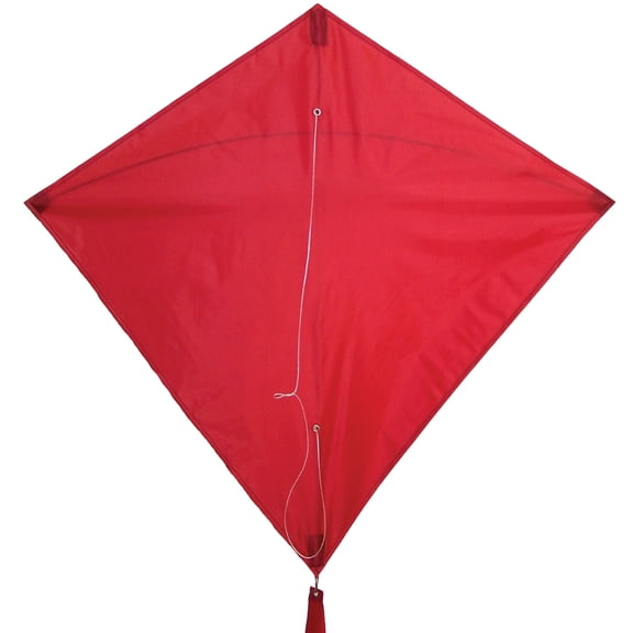 In the Breeze 2988 — Red Diamond Kite, 30-Inch — Easy Flying Single Line Classic Kite — Includes Reusable Kite Bag, Reel and Line