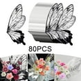 thumbnail image 1 of 80 Papeles de Regalo de Flores Macarena Diseño Mariposa 56 cm x 50 cm 80 Hojas Negro, 1 of 8