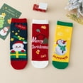 thumbnail image 5 of GYRATEDREAM 3 Pairs Funny Christmas Socks for Kids, Boys Cool Christmas Socks Girls Xmas Socks Novelty Design Crew Socks for 1-12Y Multi-color, 5 of 9