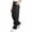 Black, variant on Admvng Cargo Pants for Women Button Zip High Waisted with Pockets Athletic Climbing Hiking Pants Full Length Pants
