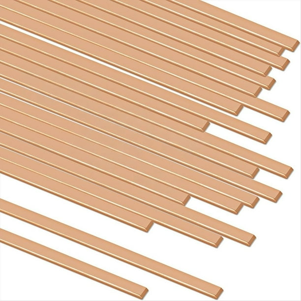 40 piezas varillas para soldadura fuerte varillas para soldar, soldadura plata al 15 % Bcup-5, varillas para soldar, varilla de soldadura de fósforo de aleación 25,4 x 1,2 x 0,3 cm