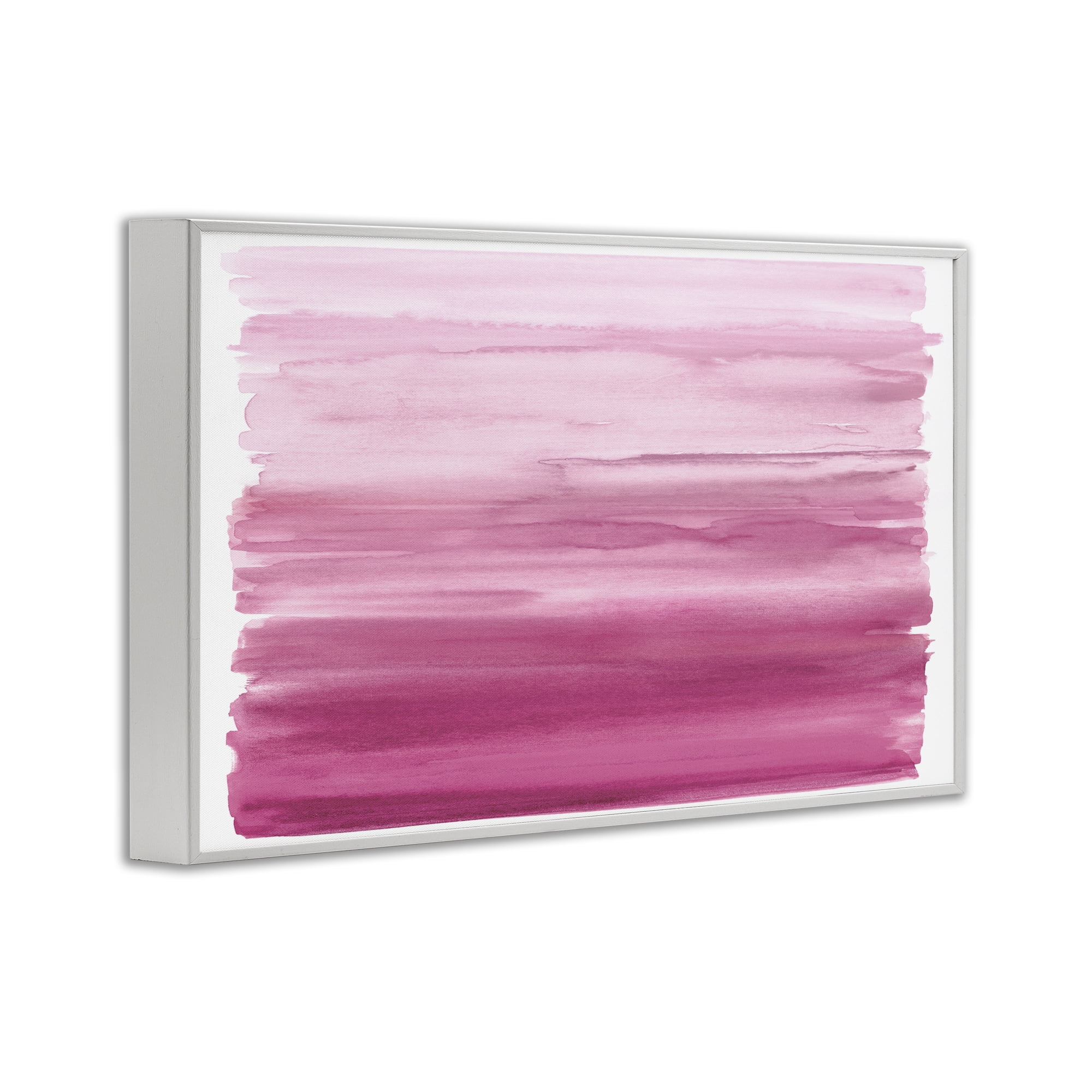 Stupell Industries Ombre Pink Blush White Framed Giclee Art, design by Allie Corbin